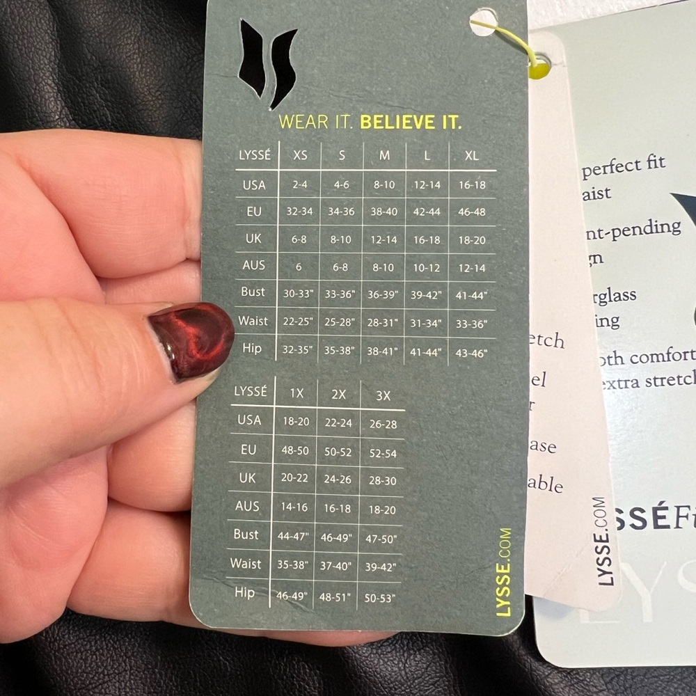 Lysse vegan faux leather leggings size L - Picture 10 of 10